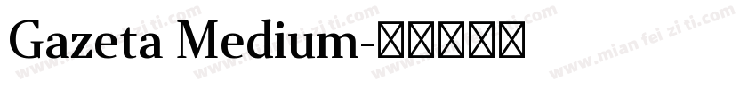 Gazeta Medium字体转换